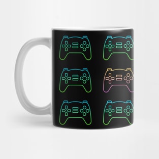 Minimalist Colorful Controllers Mug